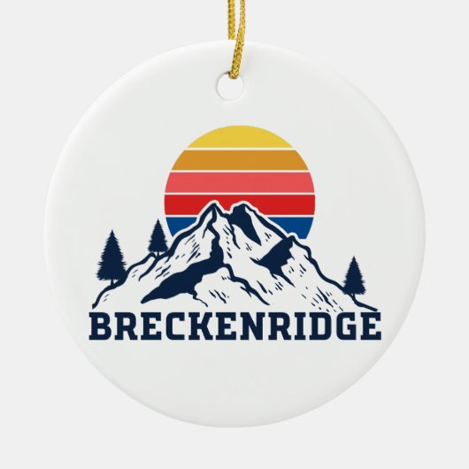 Breckenridge Colorado Keramisch Ornament (Voorkant)