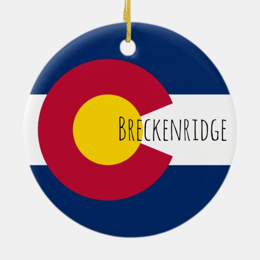 Breckenridge - COLORADO Keramisch Ornament (Achterkant)