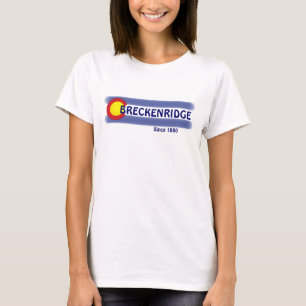 Breckenridge Colorado, lokale vlag dames t-shirt