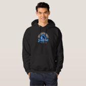 Breckenridge Colorado Mens Breck Co Blue Snowboard Hoodie (Voorkant volledig)