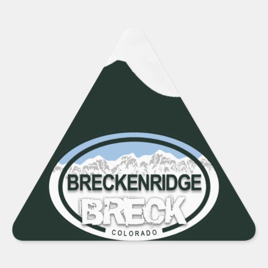 Breckenridge Colorado Mountain Label Stickers (Voorkant)