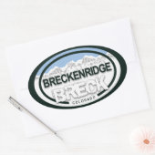 Breckenridge Colorado Mountain Label Stickers (Envelop)