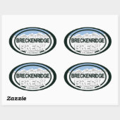 Breckenridge Colorado Mountain Label Stickers (Vel)