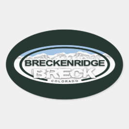 Breckenridge Colorado Mountain Label Stickers