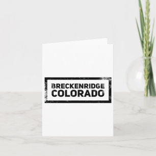 Breckenridge Colorado  Mountain Skiing Logo Kaart