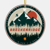 Breckenridge Colorado  Mountain Souvenir Keramisch Ornament (Voorkant)
