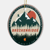 Breckenridge Colorado  Mountain Souvenir Keramisch Ornament (Links)