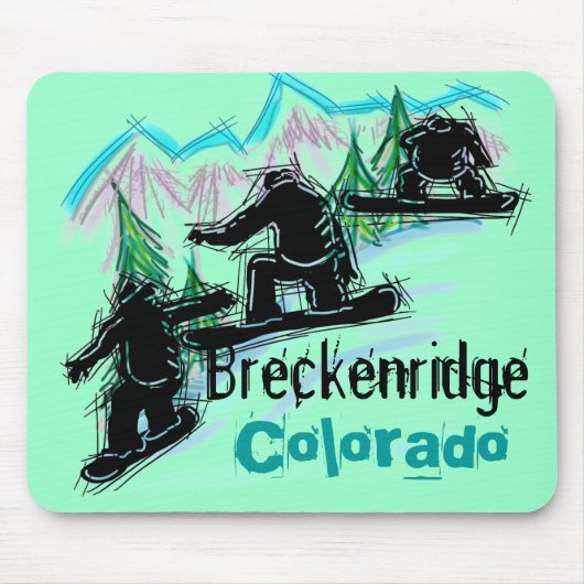 Breckenridge Colorado mousepad Muismat (Voorkant)