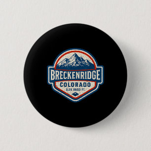 Breckenridge Colorado Oude Dge Berg Wandelen Ronde Button 5,7 Cm