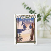 Breckenridge, Colorado poster Briefkaart (Staand voorkant)