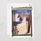 Breckenridge, Colorado poster Briefkaart (Voorkant / Achterkant)
