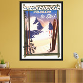 Breckenridge, Colorado poster Canvas Afdruk (Insitu (Woonkamer))