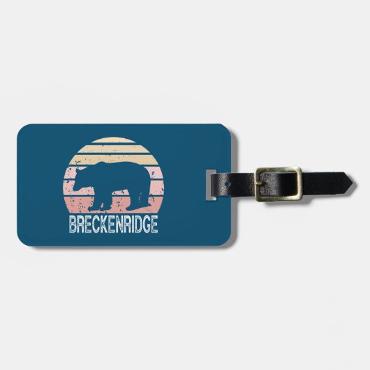 Breckenridge Colorado Retro Beer Bagagelabel (Voorkant horizontaal)