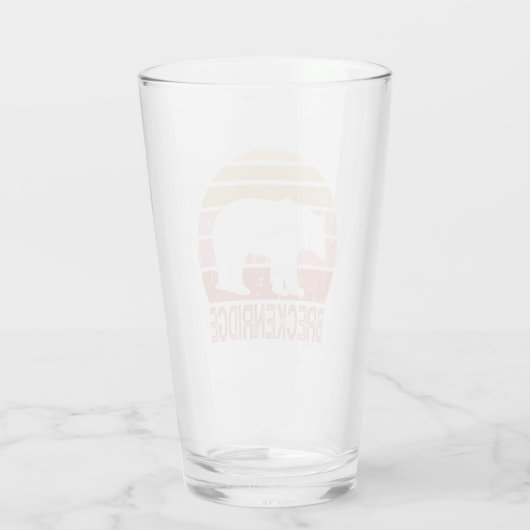 Breckenridge Colorado Retro Beer Glas (Achterkant)