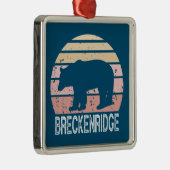 Breckenridge Colorado Retro Beer Metalen Ornament (Rechts)