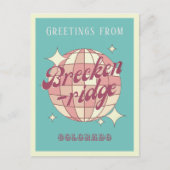 Breckenridge Colorado Retro  Briefkaart (Voorkant)