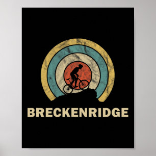 Breckenridge Colorado Retro Fiets Mtb Poster