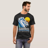 Breckenridge Colorado Retro Ski T-shirt (Voorkant volledig)