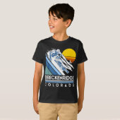 Breckenridge Colorado Retro Ski T-shirt (Voorkant volledig)