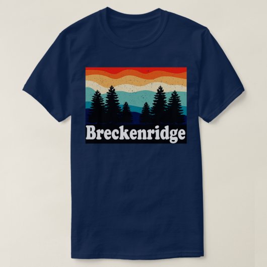 Breckenridge Colorado Retro T-shirt (Design voorkant)