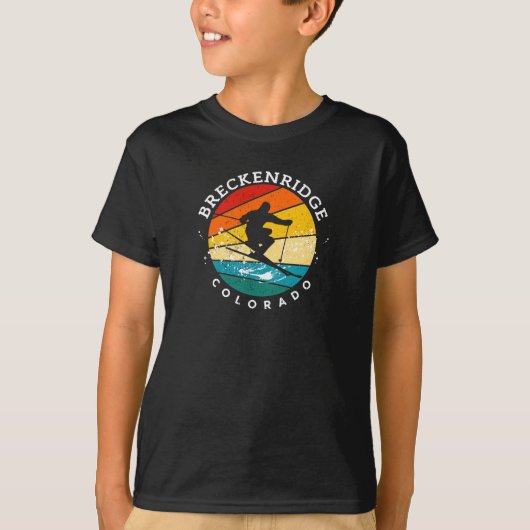Breckenridge Colorado Retro T-Shirt (Voorkant)