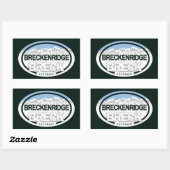 Breckenridge Colorado Rocky Mountain Breck Rechthoekige Sticker (Vel)