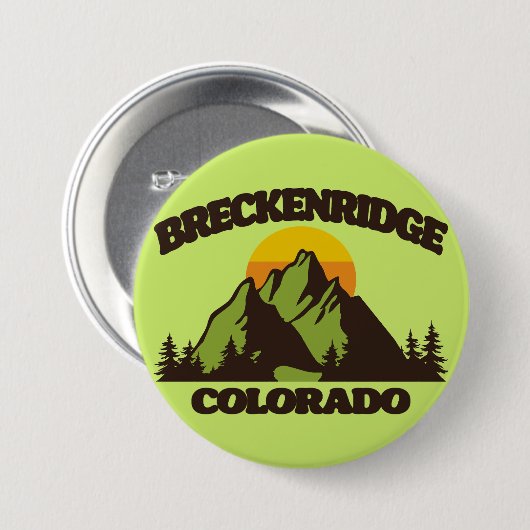 Breckenridge, Colorado Ronde Button 7,6 Cm (Voorkant /achterkant)