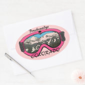 Breckenridge Colorado roze bril stickers (Envelop)