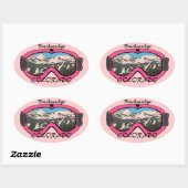 Breckenridge Colorado roze bril stickers (Vel)