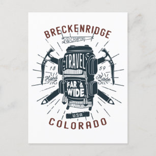 Breckenridge Colorado rugzak Briefkaart