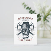 Breckenridge Colorado rugzak Briefkaart (Staand voorkant)