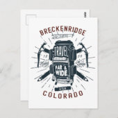 Breckenridge Colorado rugzak Briefkaart (Voorkant / Achterkant)