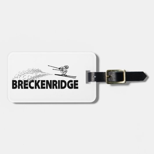 Breckenridge Colorado Schansspringer Bagagelabel (Voorkant horizontaal)