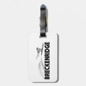 Breckenridge Colorado Schansspringer Bagagelabel (Achterkant verticaal)