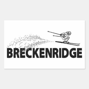 Breckenridge Colorado Schansspringer Rechthoekige Sticker