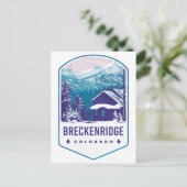 Breckenridge Colorado Ski Badge Briefkaart (Staand voorkant)