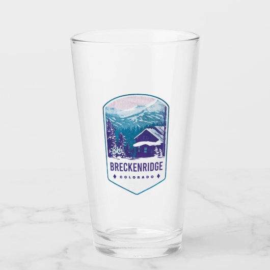 Breckenridge Colorado Ski Badge Glas (Voorkant)