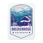 Breckenridge Colorado Ski Badge Magneet (Verticaal)