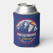 Breckenridge Colorado Ski Hiking Mountain Souvenir Blikjeskoeler (Blikje Achterkant)