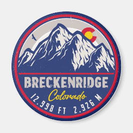 Breckenridge Colorado Ski Hiking Mountain Souvenir Magneet