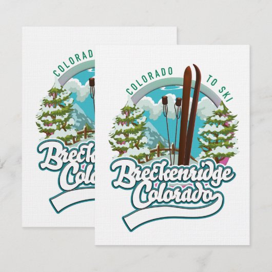 Breckenridge, Colorado  ski logo (Voorkant / Achterkant)