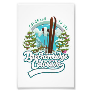 Breckenridge, Colorado ski logo Foto Afdruk