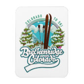Breckenridge, Colorado ski logo Magneet (Verticaal)