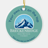 Breckenridge Colorado ski medaille kerst Ornament (Voorkant)