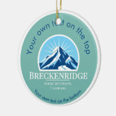 Breckenridge Colorado ski medaille kerst Ornament (Links)