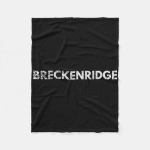 Breckenridge Colorado Ski Skien Snowboarden Fleece Deken