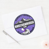 Breckenridge Colorado Ski Summit County Ronde Sticker (Envelop)