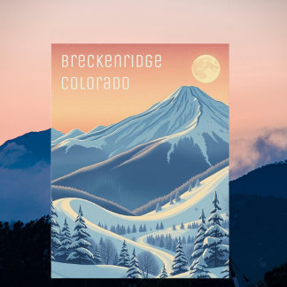 Breckenridge Colorado ski vakantie Briefkaart