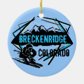 Breckenridge Colorado skiberg Keramisch Ornament (Achterkant)