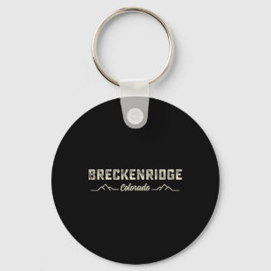 Breckenridge Colorado Skiën Mountain Snowboarden Sleutelhanger